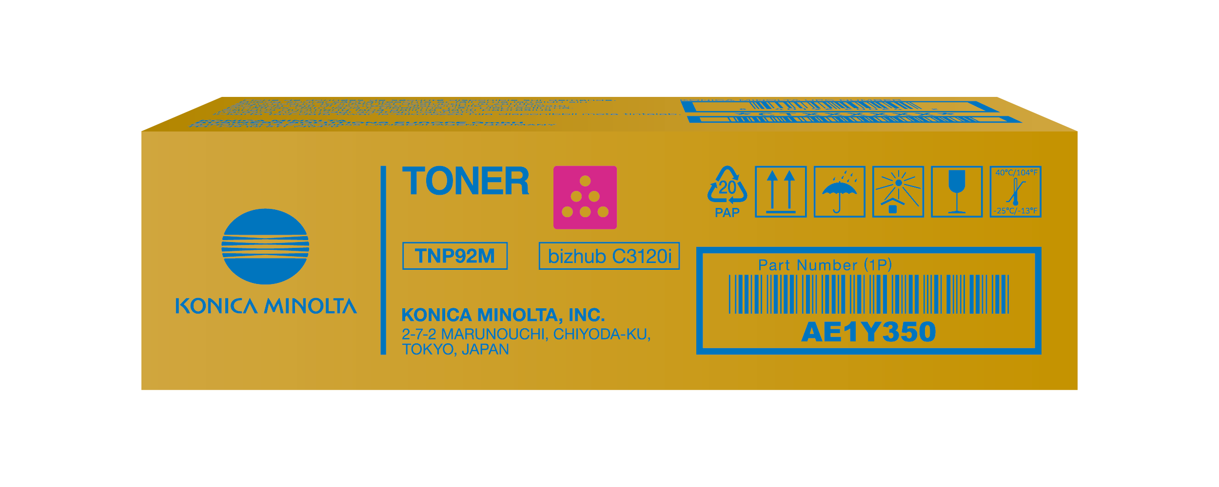 Toner magenta for bizhub C3120i - TNP92M